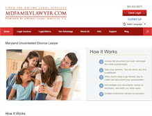 Tablet Screenshot of mdfamilylawyer.com